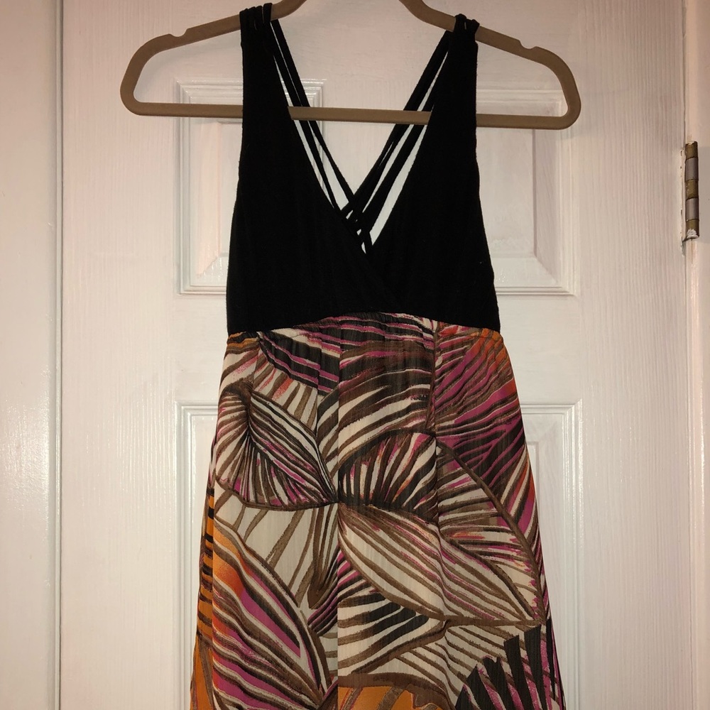Black/floral sundress